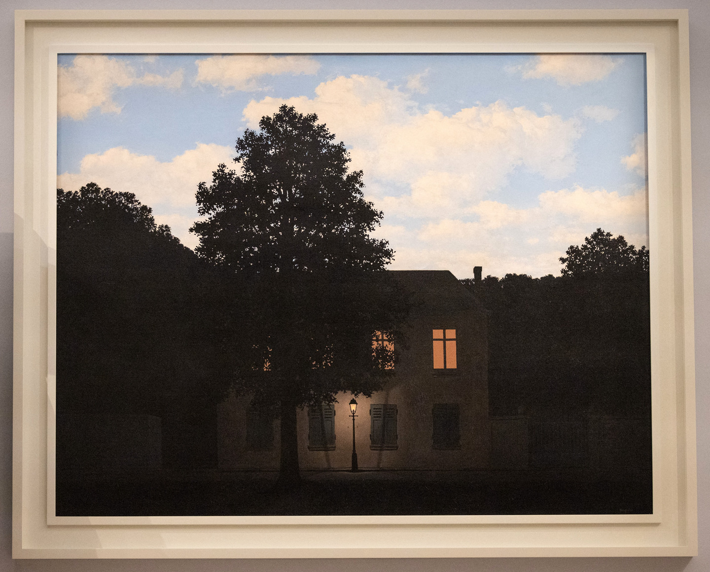 Rene Magritte’s L’Empire des Lumieres, 1961, has sold for $94.5 million.